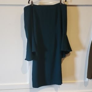 Off the shoulder bell sleeved dress